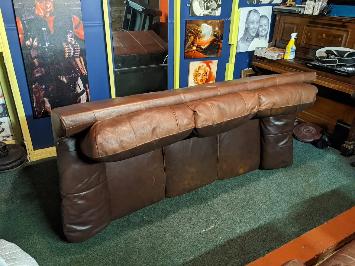 3 seater leather sofa