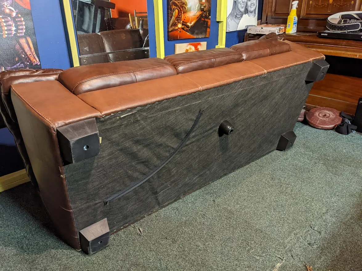 3 seater leather sofa