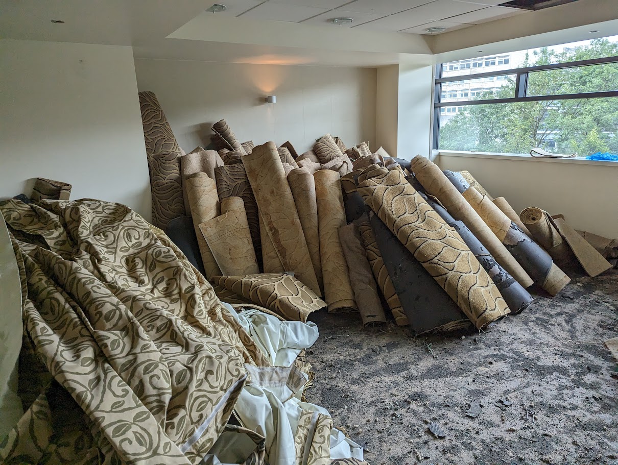 Removal of carpets Image